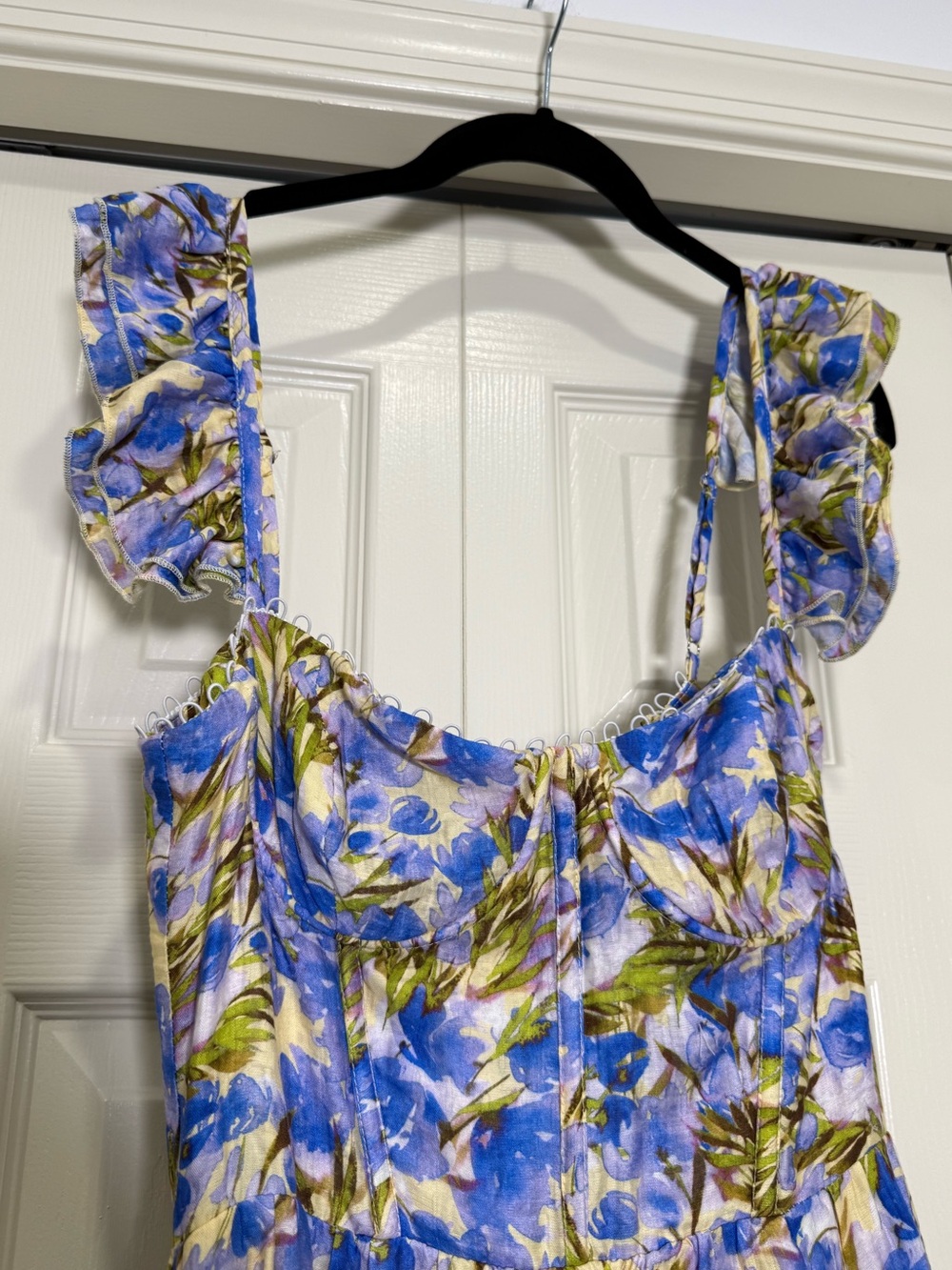 ASTR The Label Wedelia Print Midi Dress Floral Corset Back Size Small - Picture 4 of 16